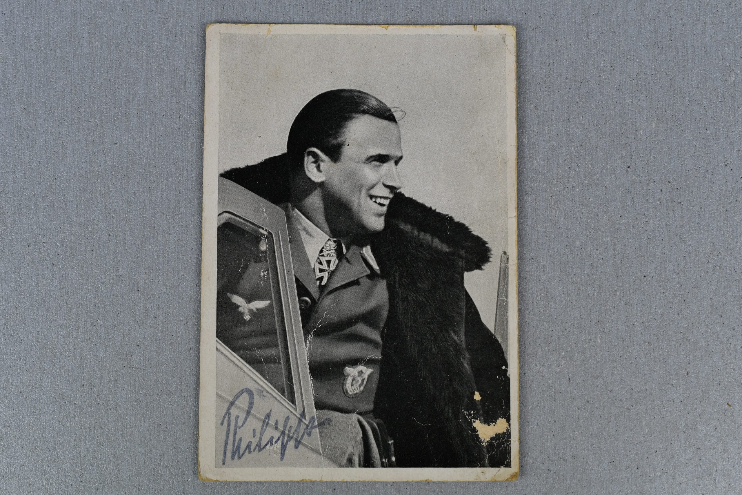 Hoffmann postcard Hans Philipp with Knights Cross with oak leaves and swords