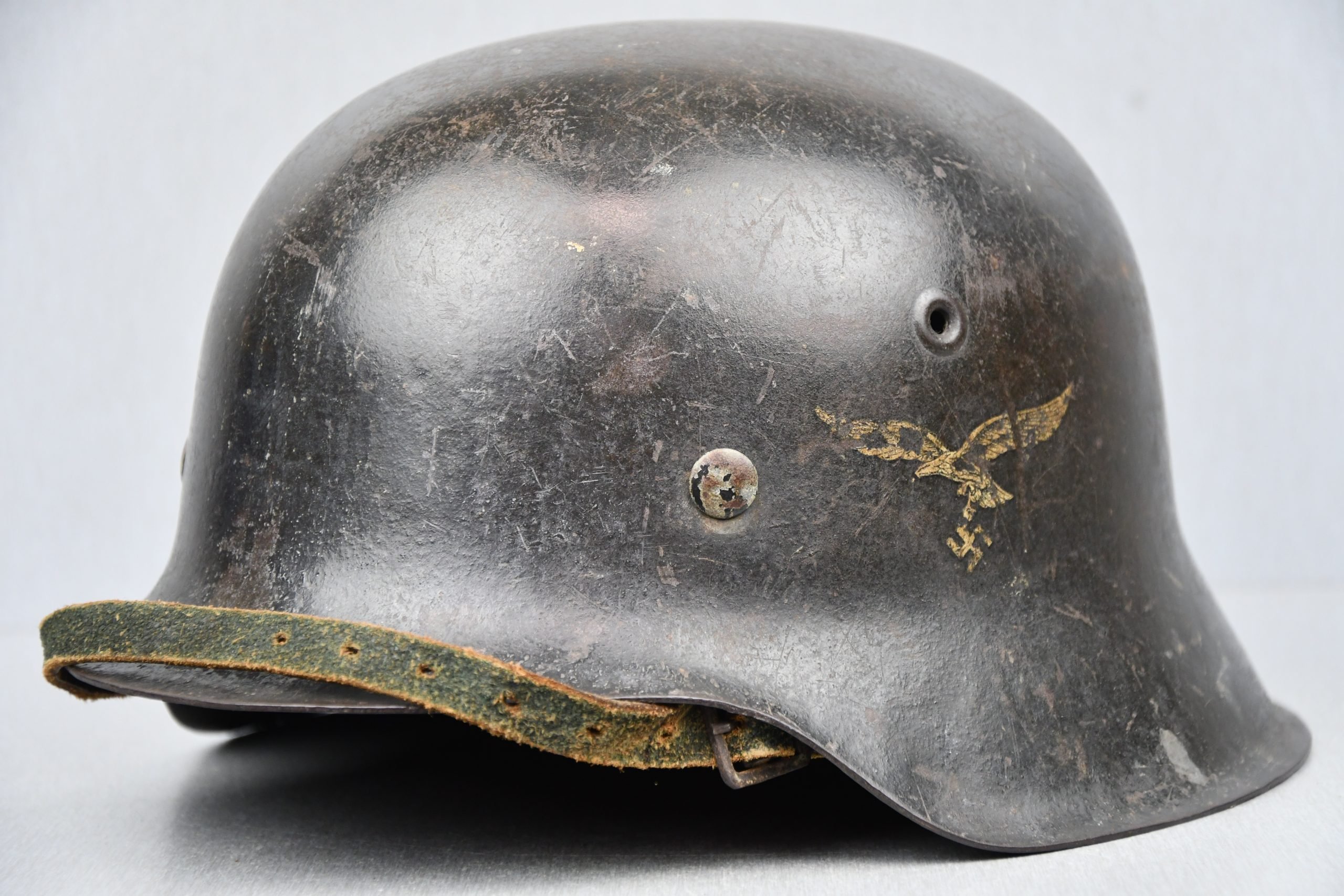 M42 Luftwaffe single decal steel helmet ET64 — image 6