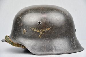 M42 Luftwaffe single decal steel helmet ET64