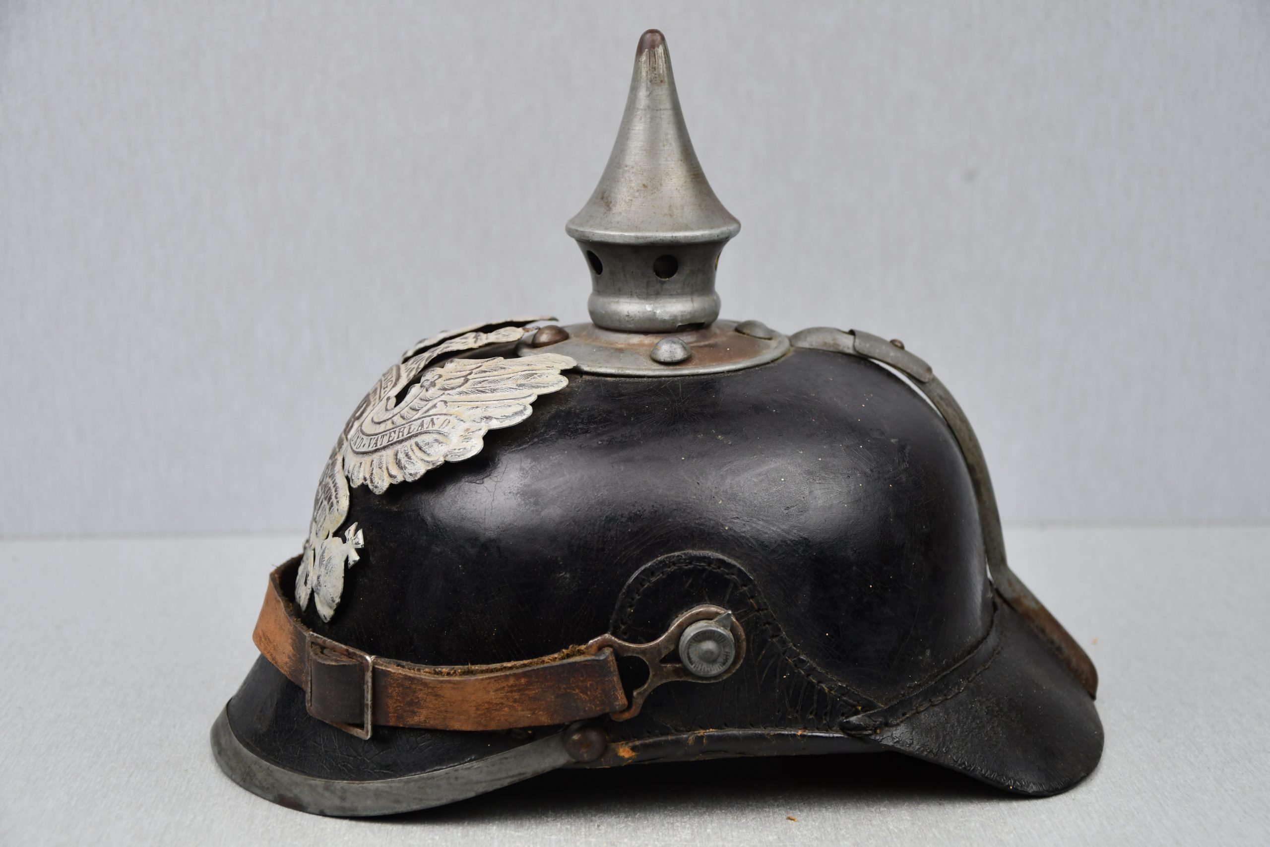 M15 German 'Prussian' spike helmet by Julius Jansen 1916 — image 4