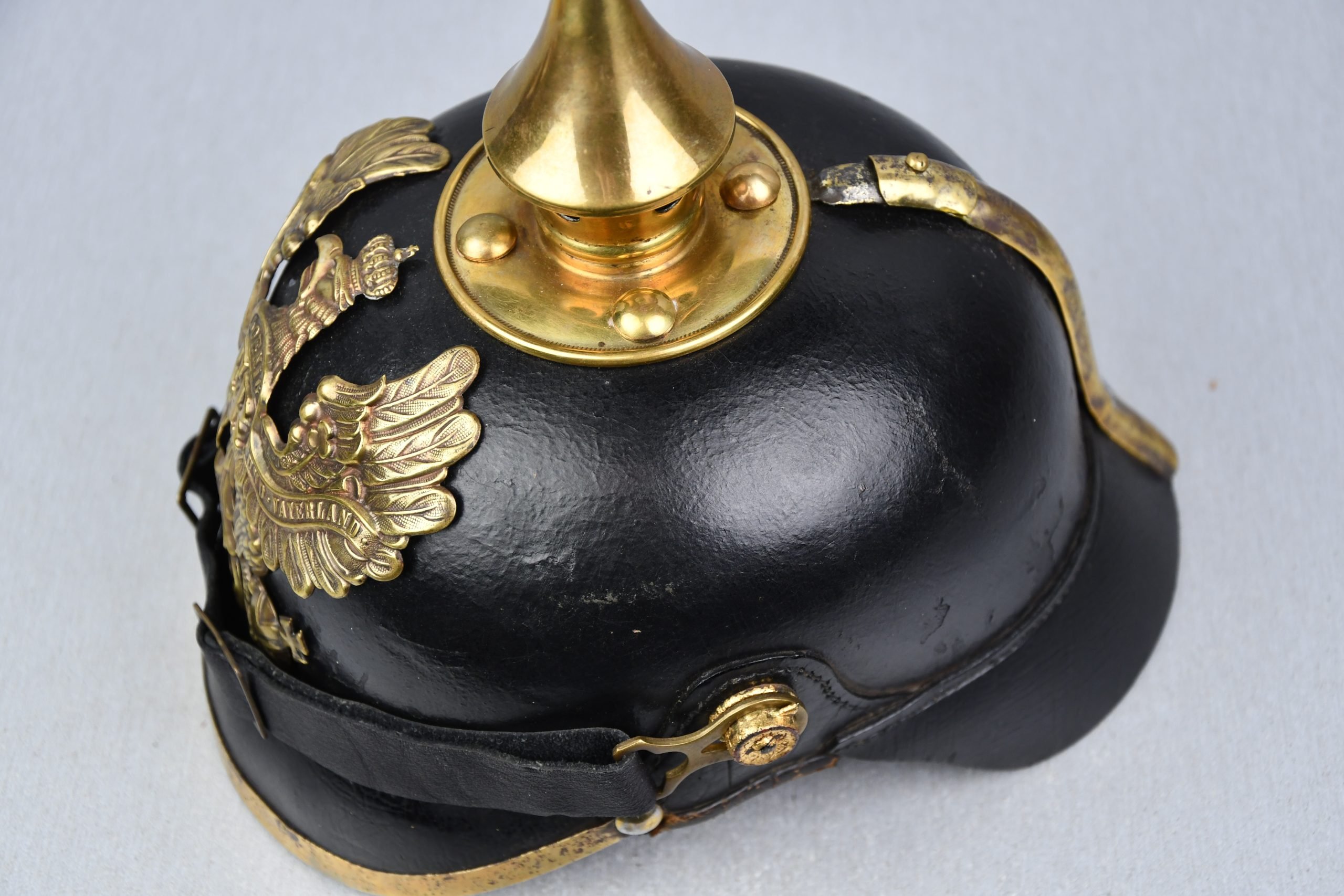 WW1 German M95 Prussian enlisted spike helmet unit marked — image 13