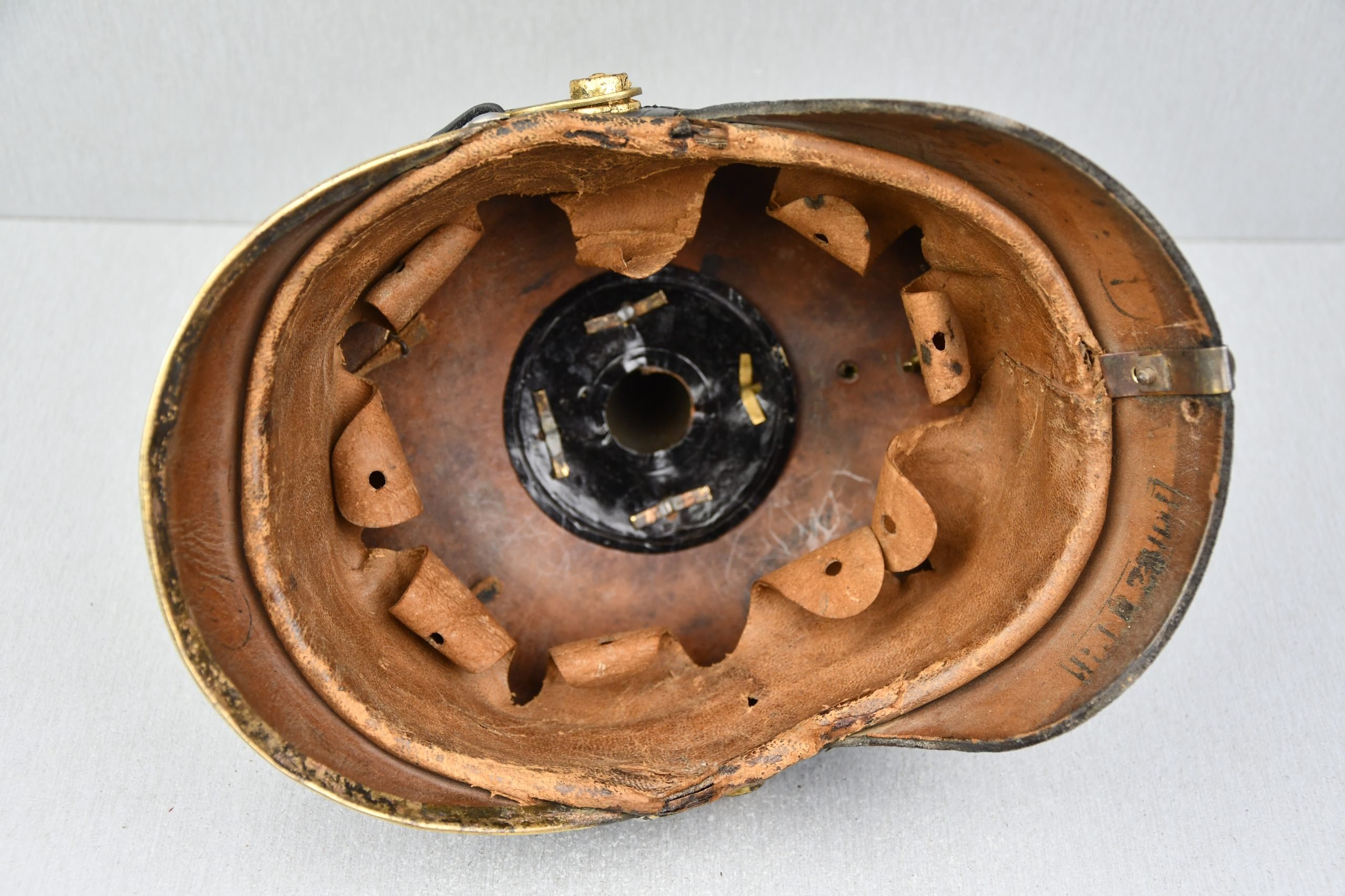 WW1 German M95 Prussian enlisted spike helmet unit marked — image 14