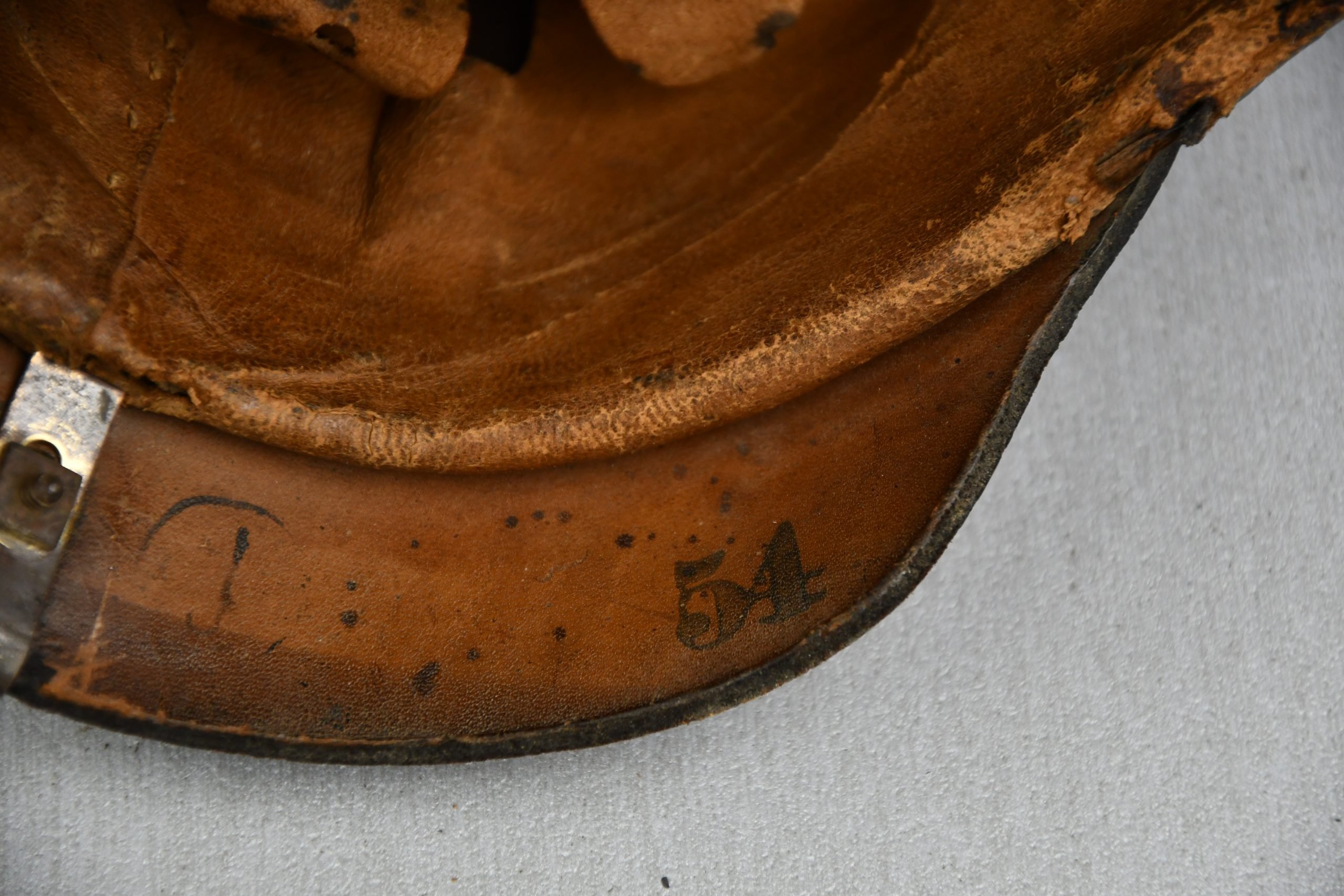 WW1 German M95 Prussian enlisted spike helmet unit marked — image 17