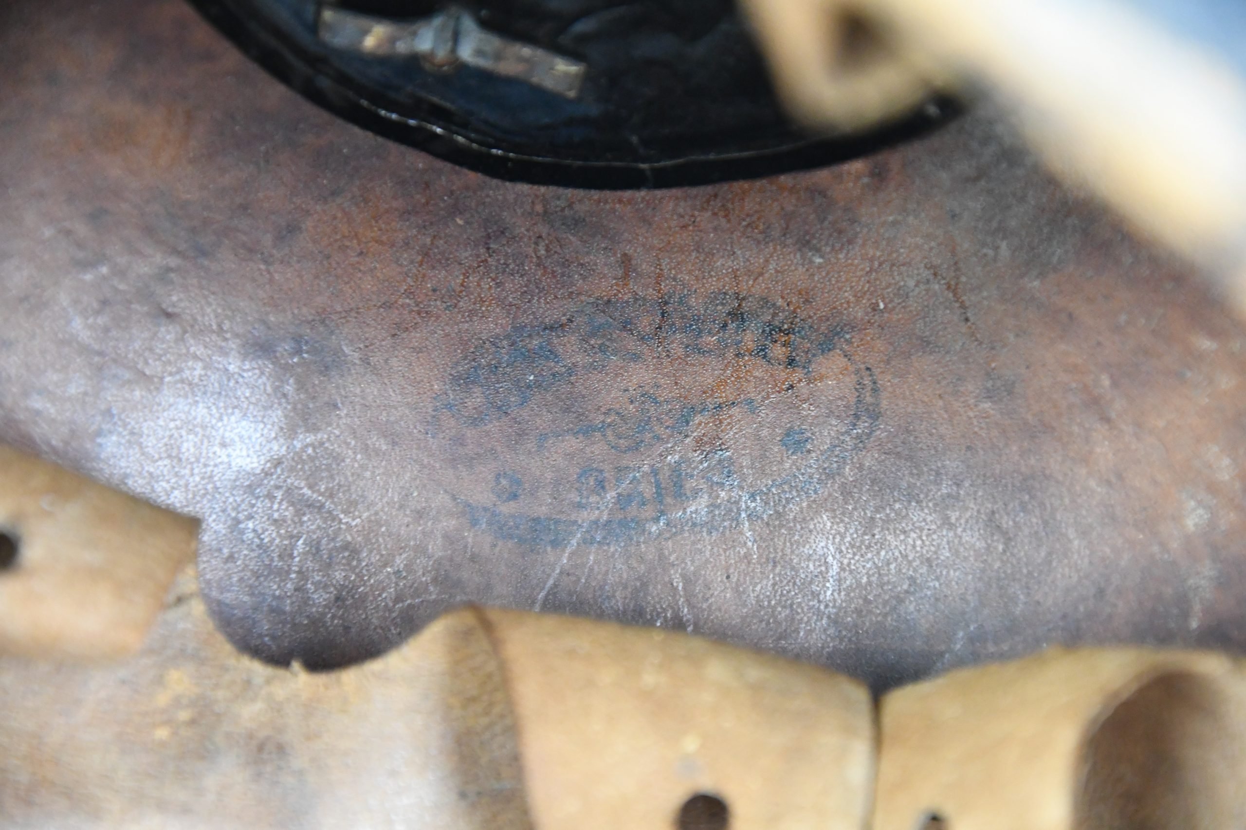 WW1 German M95 Prussian enlisted spike helmet unit marked — image 20