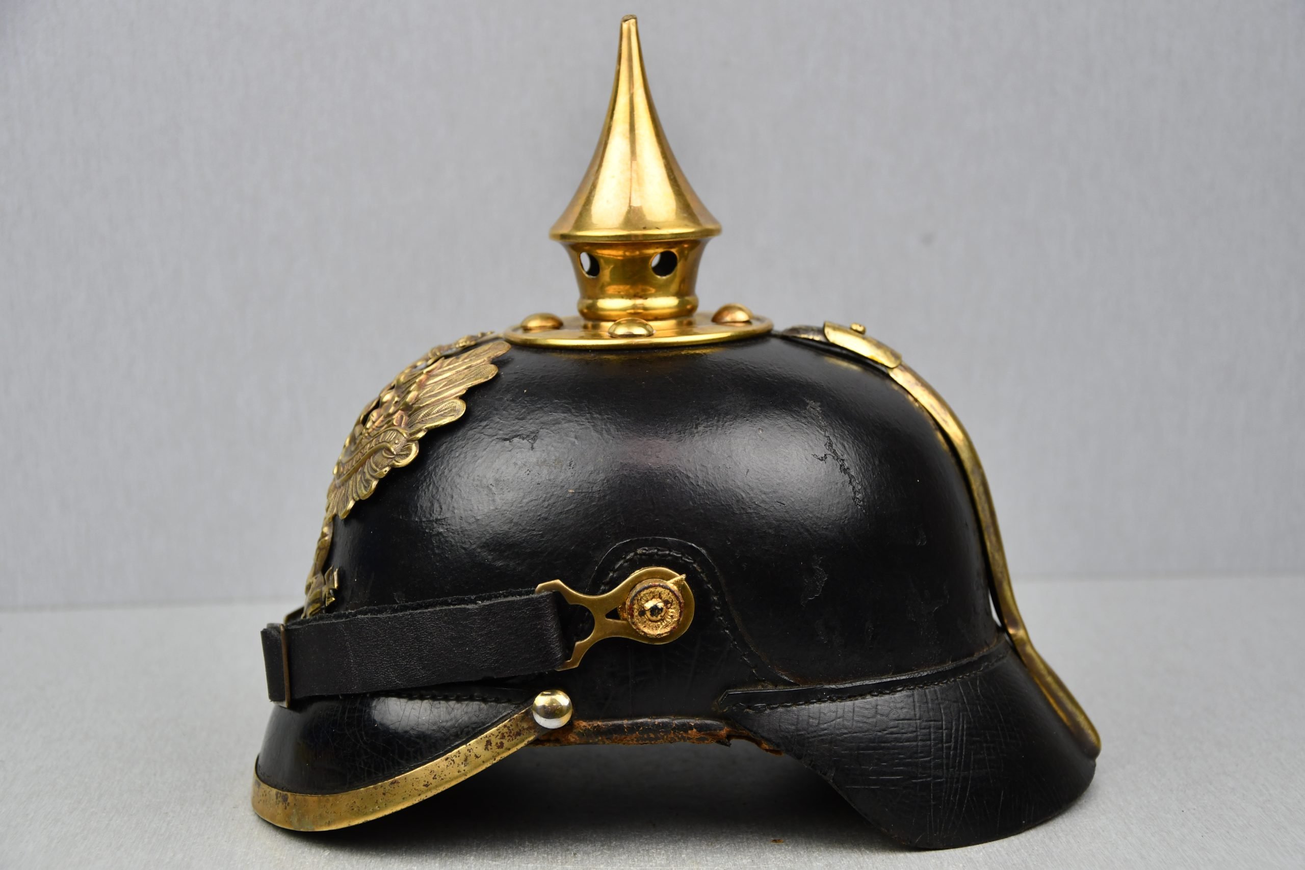 WW1 German M95 Prussian enlisted spike helmet unit marked — image 6