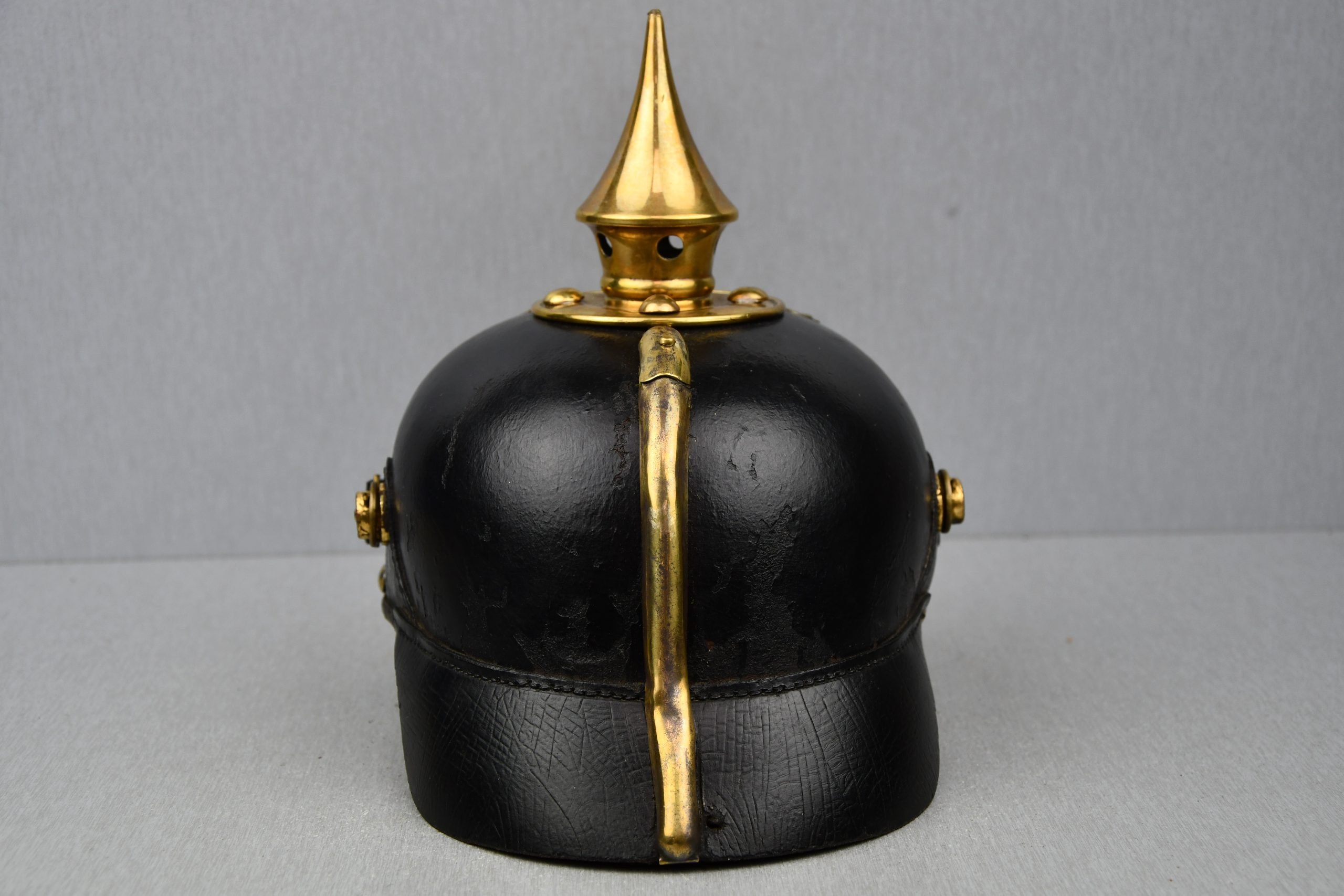 WW1 German M95 Prussian enlisted spike helmet unit marked — image 7