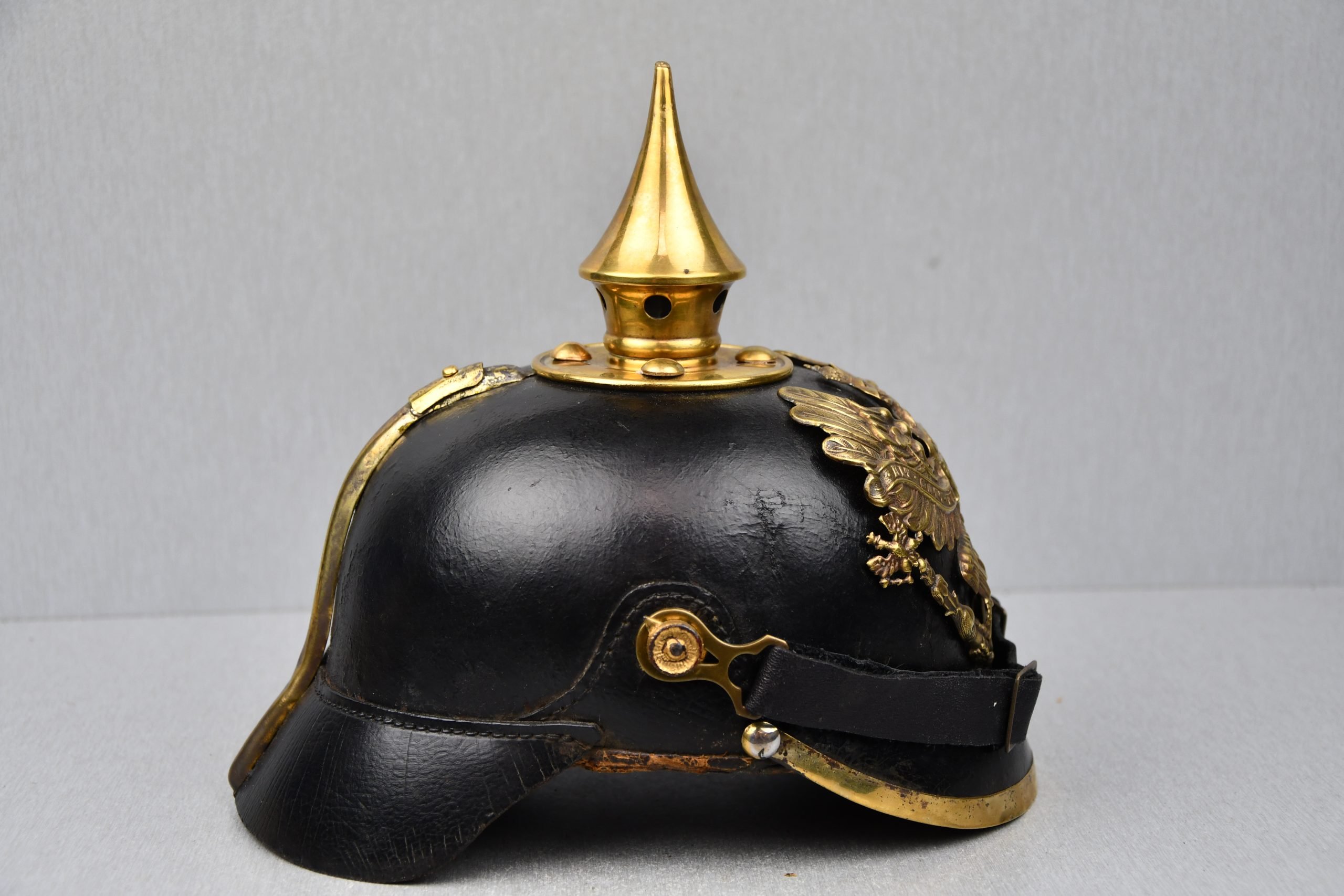 WW1 German M95 Prussian enlisted spike helmet unit marked — image 8
