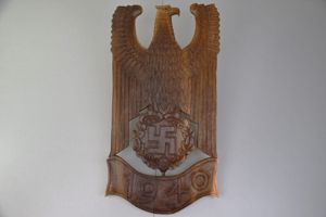 Large Wehrmacht '1940' wooden wall eagle 76 x 35