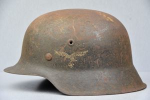 M42 Luftwaffe single decal steel helmet ET66