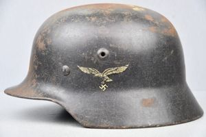 M40 Luftwaffe single decal steel helmet SE64