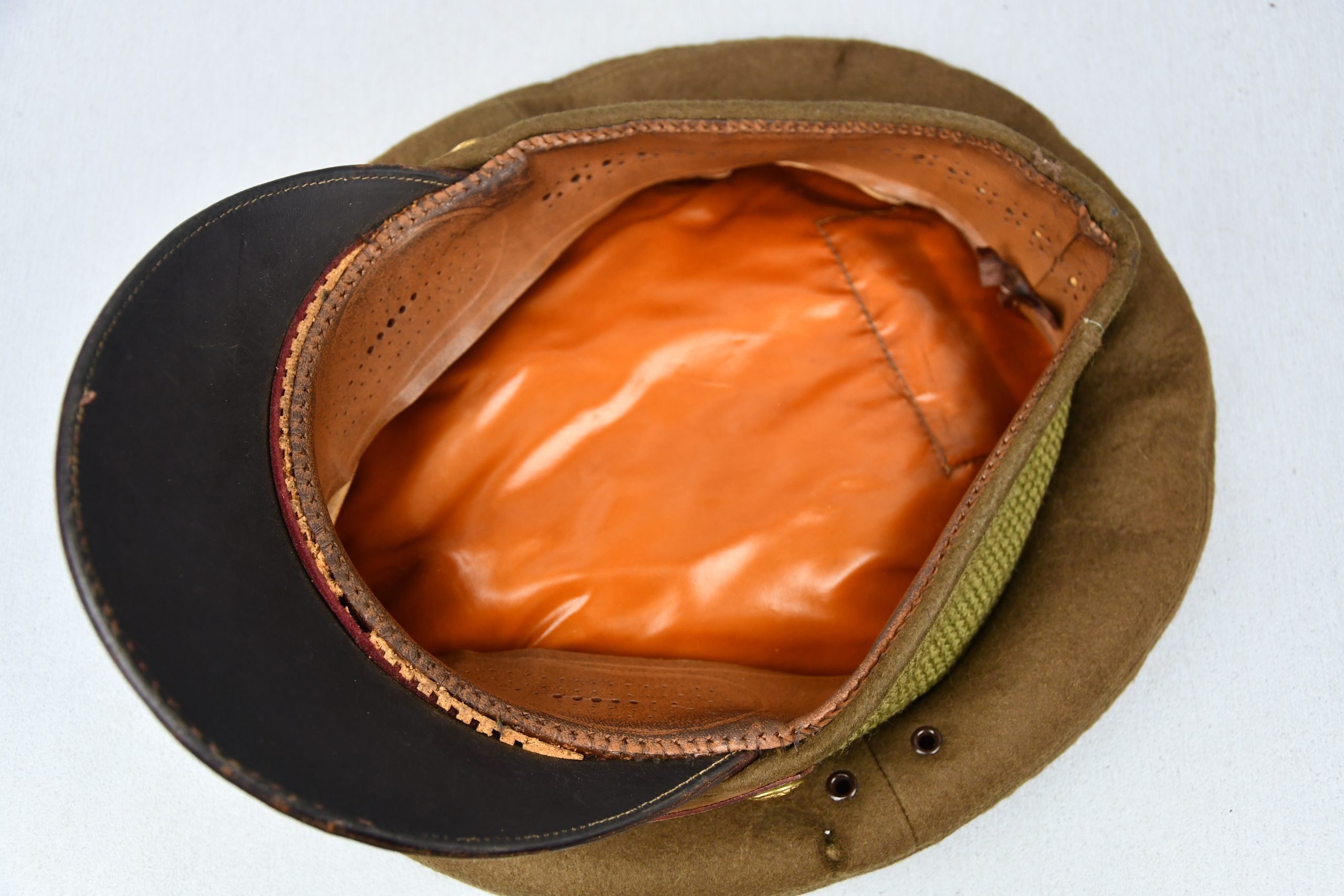 WW2 US Air Force officer pilot visor cap named to 2nd Lt. Floyd A. Andrews — image 12