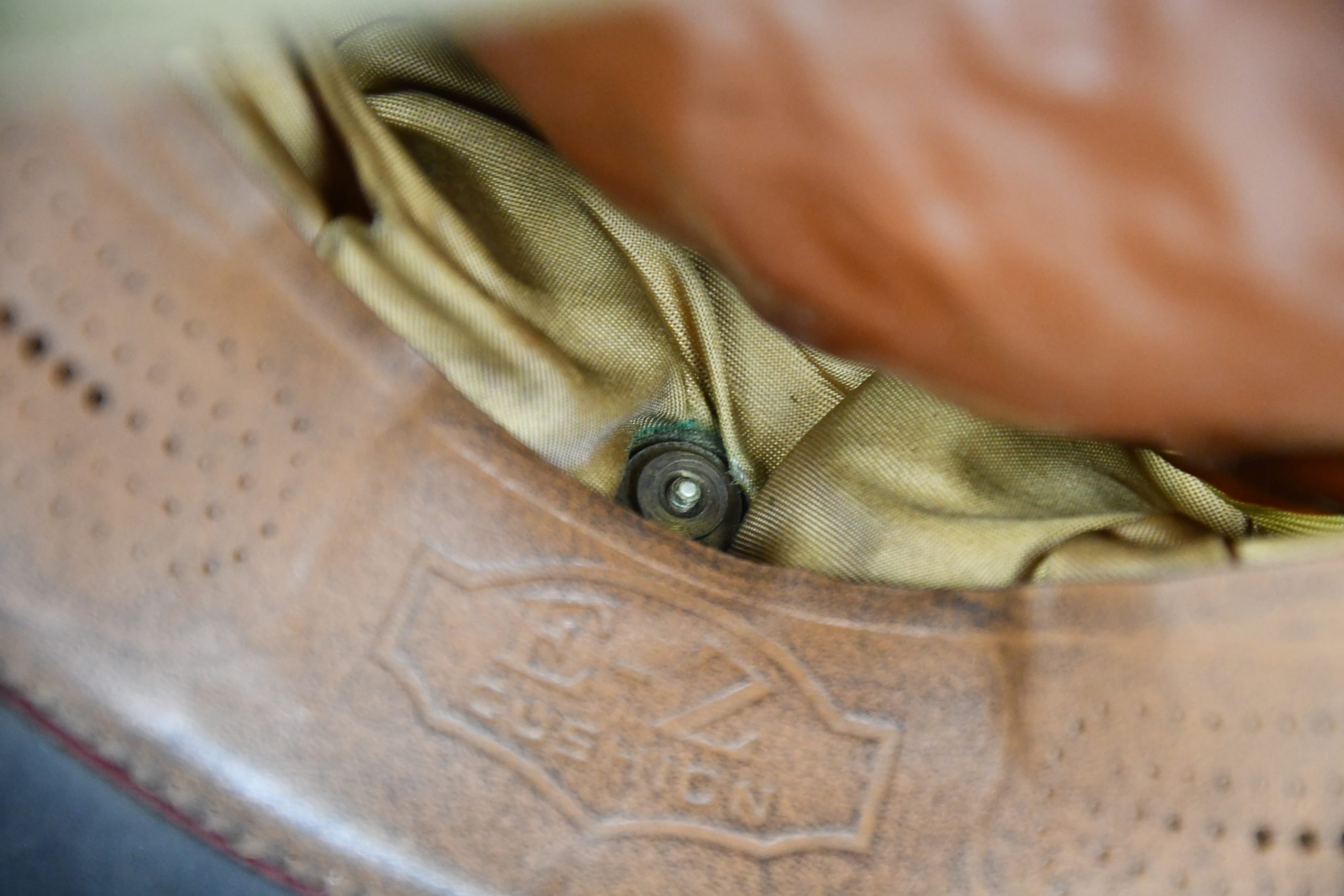WW2 US Air Force officer pilot visor cap named to 2nd Lt. Floyd A. Andrews — image 16