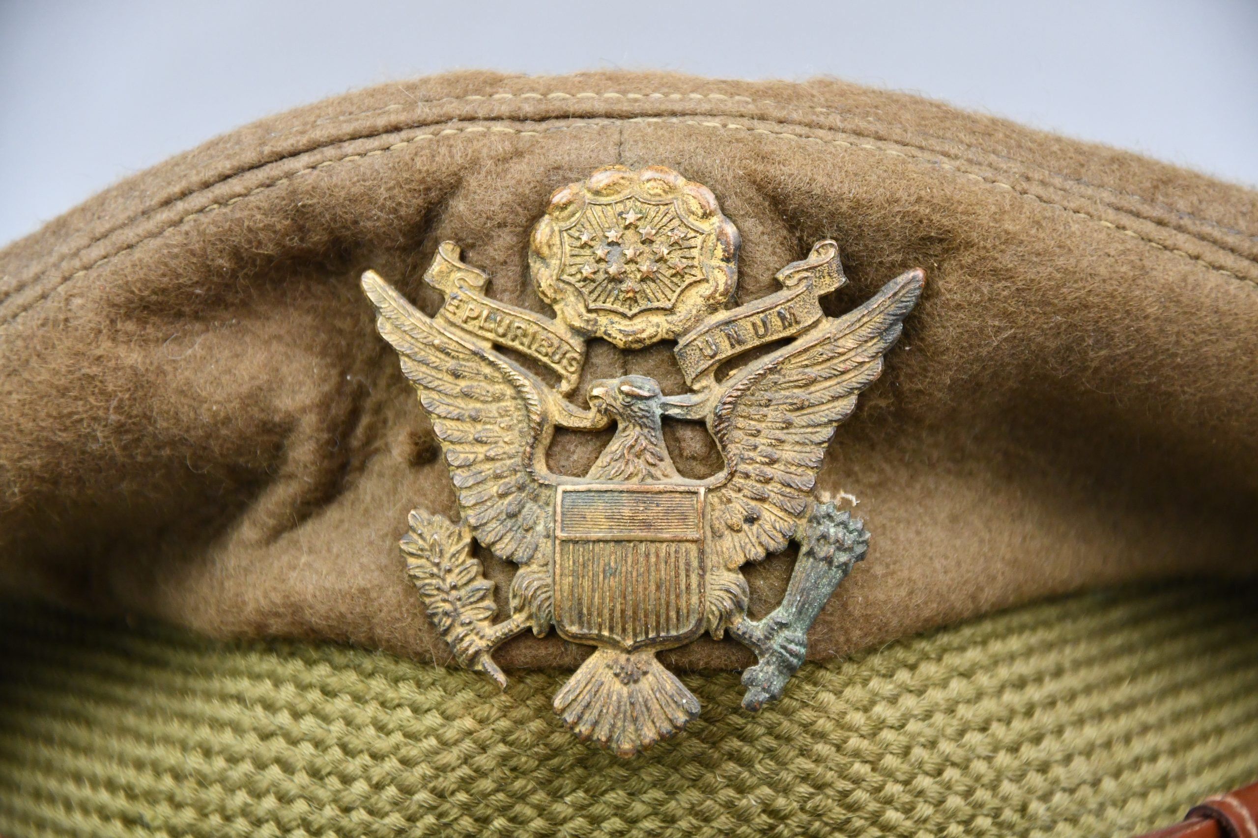 WW2 US Air Force officer pilot visor cap named to 2nd Lt. Floyd A. Andrews — image 3