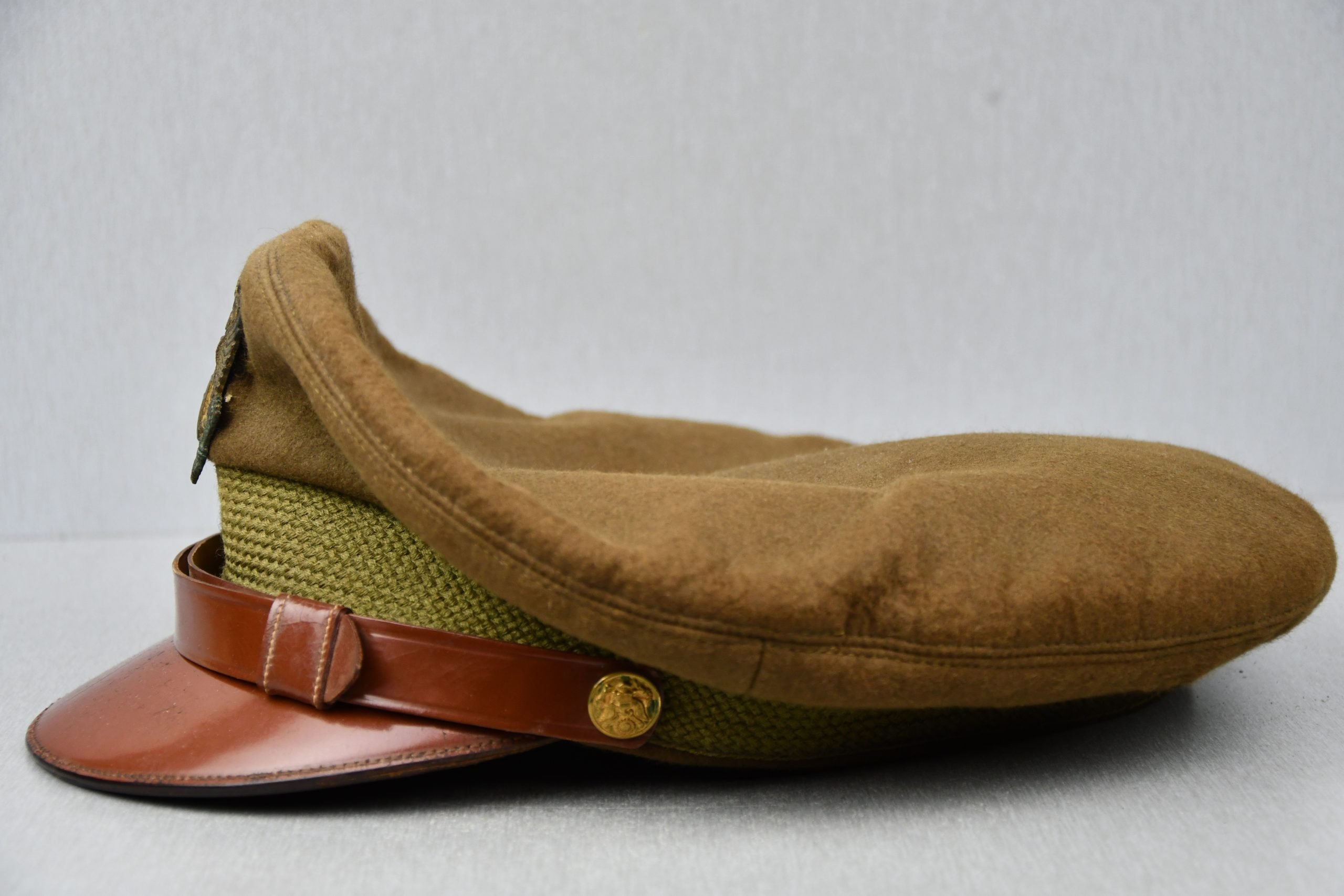 WW2 US Air Force officer pilot visor cap named to 2nd Lt. Floyd A. Andrews — image 4