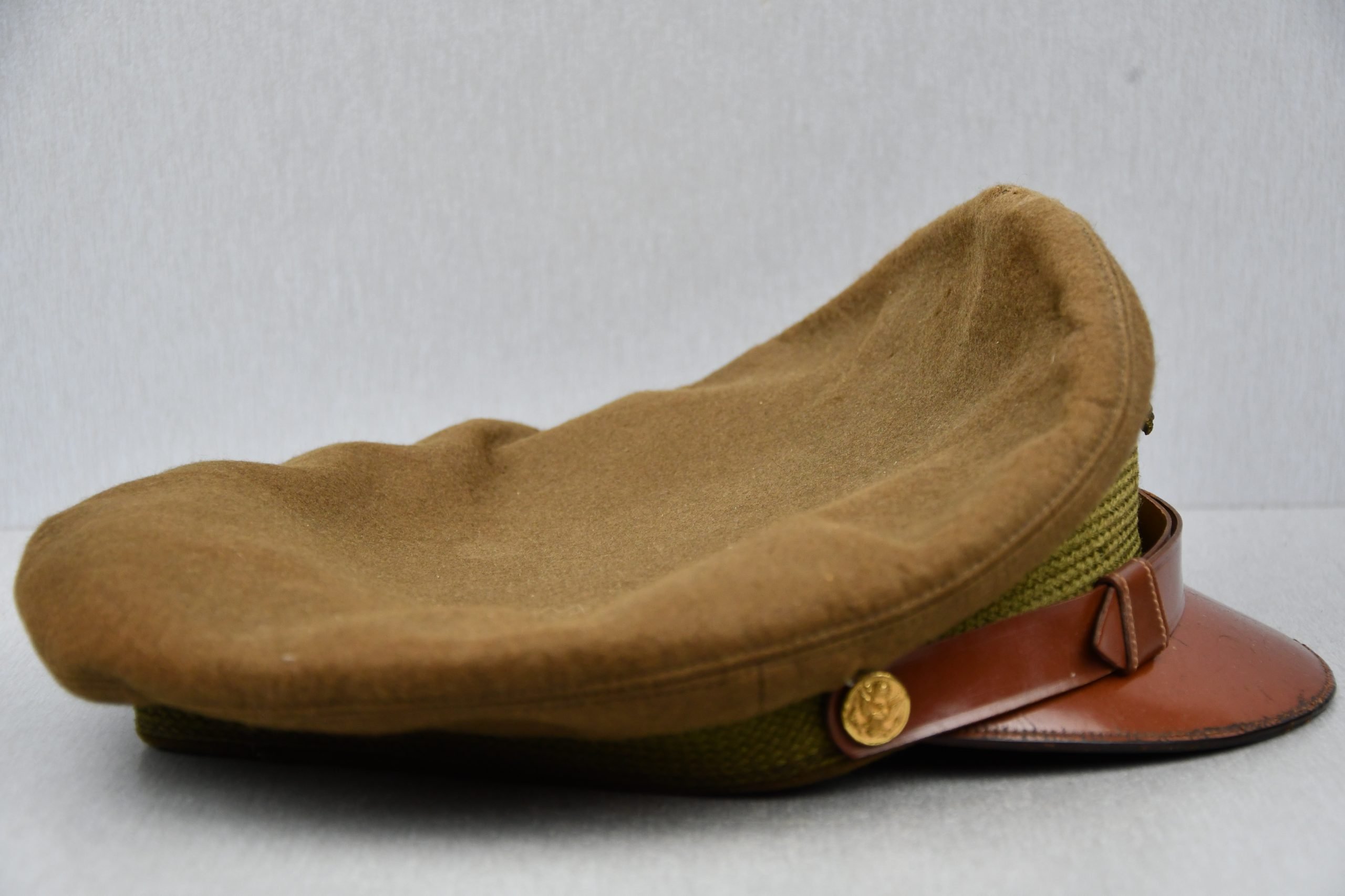 WW2 US Air Force officer pilot visor cap named to 2nd Lt. Floyd A. Andrews — image 6