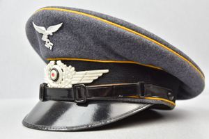 Luftwaffe EM/NCO visor cap for pilot by Criha 'Kampfgeschwader 255' 1936