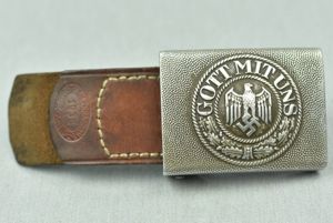 Army (Heer) aluminum belt buckle by Richard Sieper & Söhne 1936