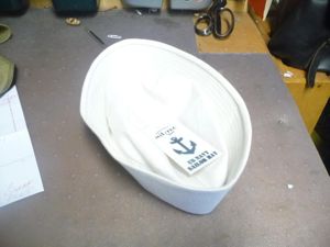 US NAVY WHITE SAILOR HAT  - REPRO