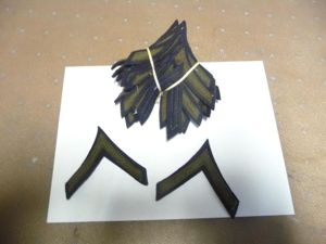 USA WW2  RANK CHEVRONS - PRIVATE FIRST CLASS- 10 pairs