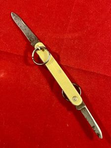 Antique Ring-Opening Double Bladed Gentleman's Penknife by Wade Wingfield & Rowbotham Sheffield c1840