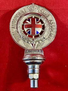 Fine RAC 'Type 6' Car Badge with Bar Mount Clamp Fitting - 1932 to 1937