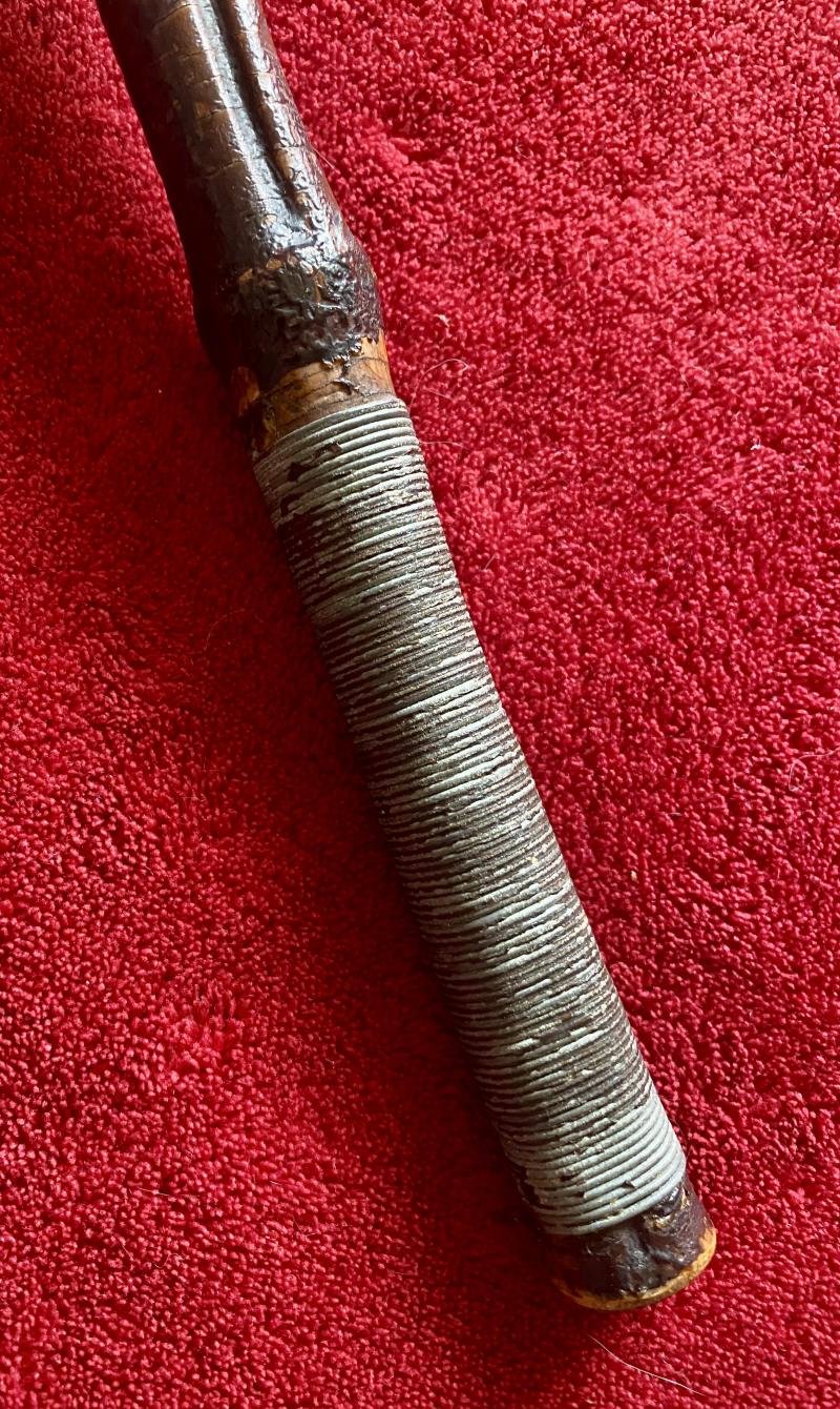 Antique Cane and Lead Weighted Salmon/Trout Fish Priest c1880 — image 3