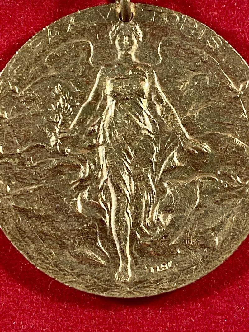 WW1 1919 Peace Medal Issued by the City of Birmingham with Original Ribbon — image 3
