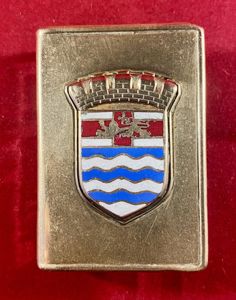 WW1 County of London War Hospital - Brass and Enamel Matchbox Cover – Christmas 1916