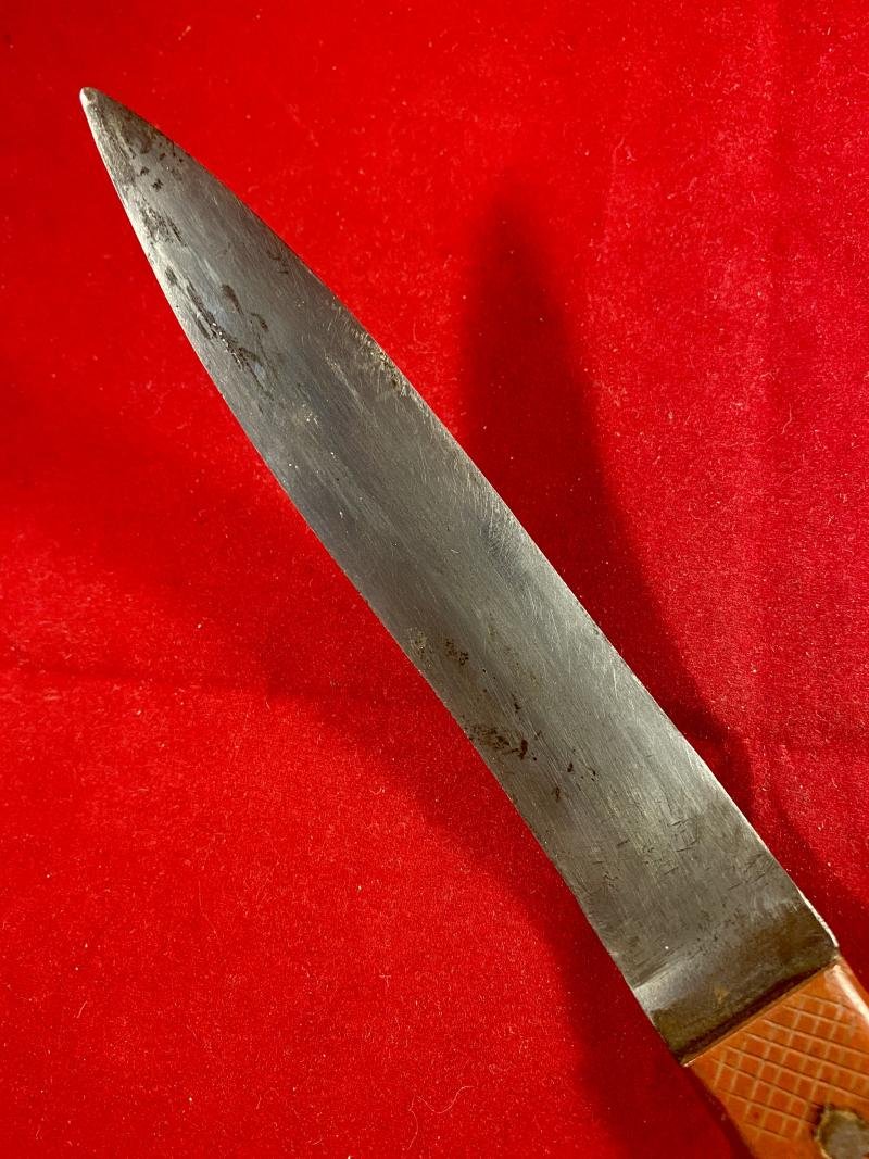 Unique WW2 Special Operations Executive Style Concealed Belt Knife used by Corporal John Cooper