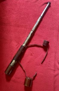 Original WW1 British Military 'TEL. SIG (MK III) ALSO G.S.' Three-Draw Brass Telescope by W OTTWAY & Co Ltd, Ealing 1915