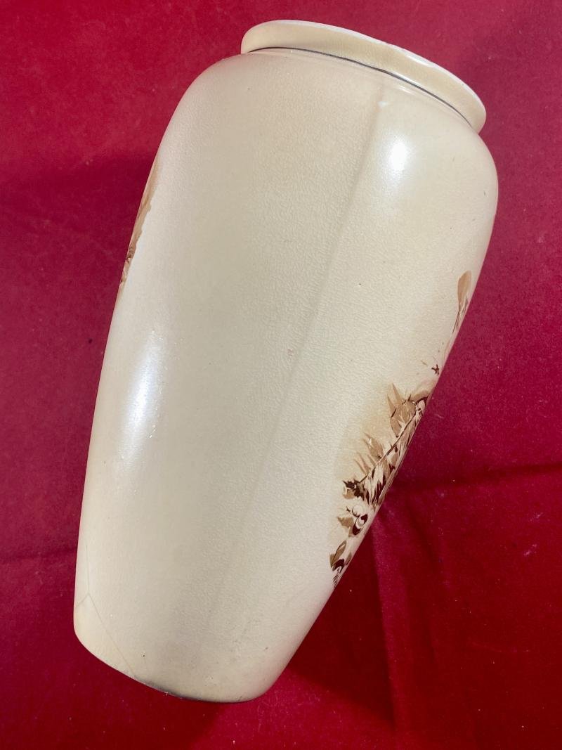 Rare WW1 Grimwades Commemorative Vase Depicting Two Bruce Bairnsfather Cartoons — image 6