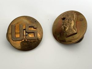 WWII US Women's Army Corps Collars WAC