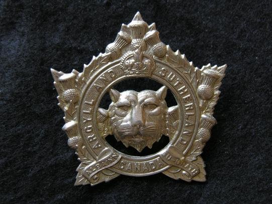 Canadian Argyle and Sutherland Canada Cap Badge