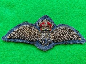 Royal Air Force Mess Dress Pilot Brevet in Bullion
