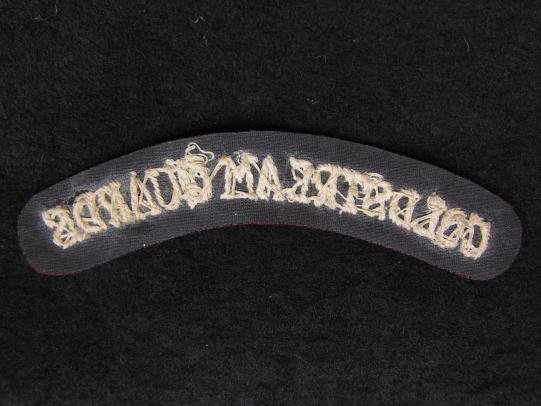 Coldstream Guards Shoulder Title