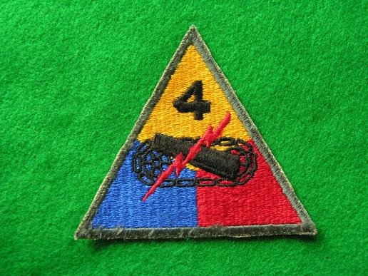 U.S.Army 4th Tank Battalion Patch