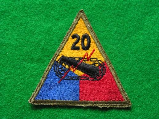 U.S.Army 20th Armored Tank Battalion Patch