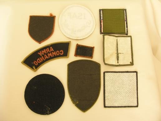 Group of British ISAF Patches