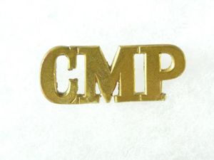 CMP Title - Corp of Military Police 1 3/4'tall x 3/4'wide
