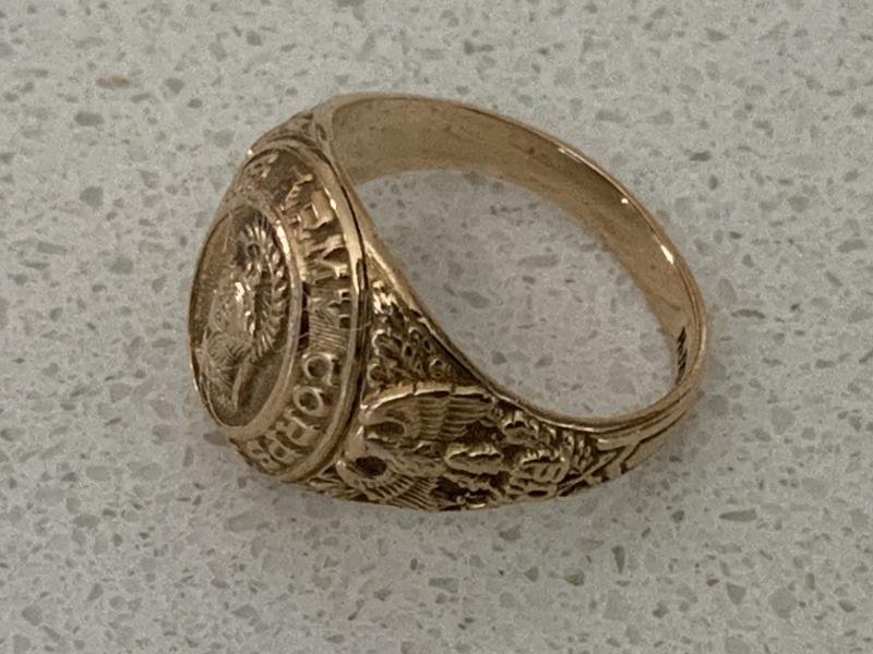WWII Woman's Army Corps Ring in Gold