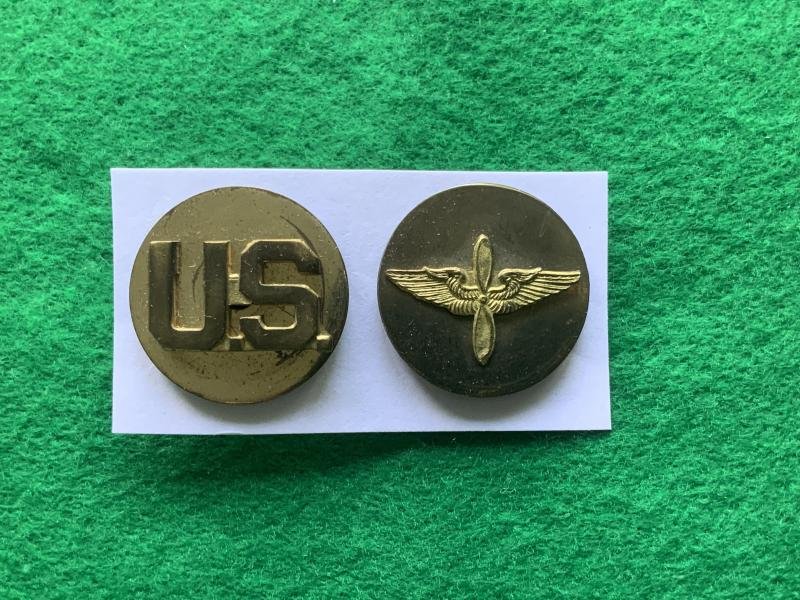 WWII US Army Air Force Enlisted Collar Insignia