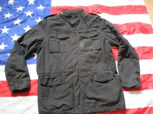 SCHOTT bros new york city USA US ARMY black M65 field COAT combat jacket XXL