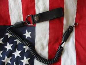 VEGA HOLSTER s PISTOL LEASH LANYARD molle / belt fitting sf sas police black