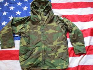 GENUINE US ARME ISSUE ECWCS ECW USA woodland camo waterproof goretex PARKA COAT LARGE SHORT