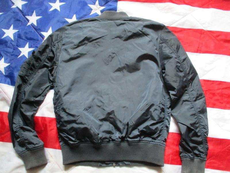 original ALPHA INDUSTRIES USA MA1 SUMMER Bomber pilot JACKET COAT navy blue M