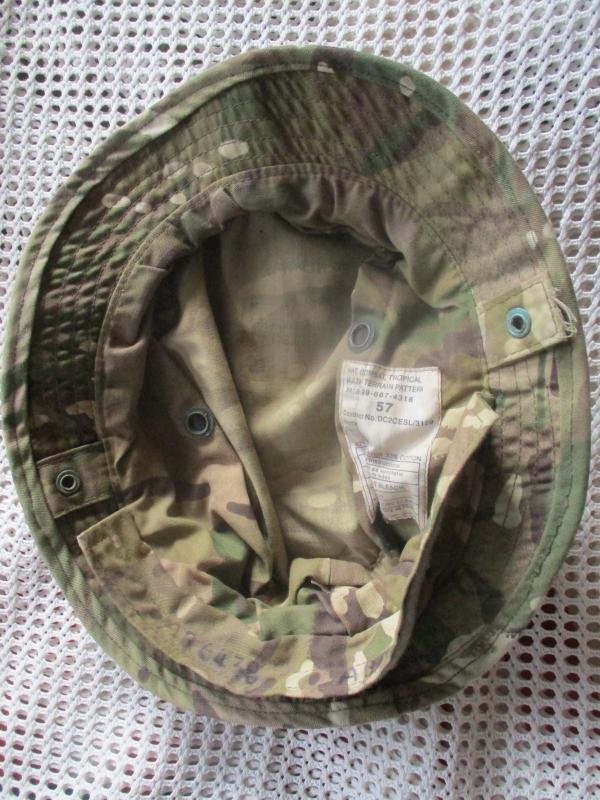 GENUINE BRITISH ARMY ISSUE MTP MULTICAM modified BUSH BOONIE JUNGLE HAT 57CM M