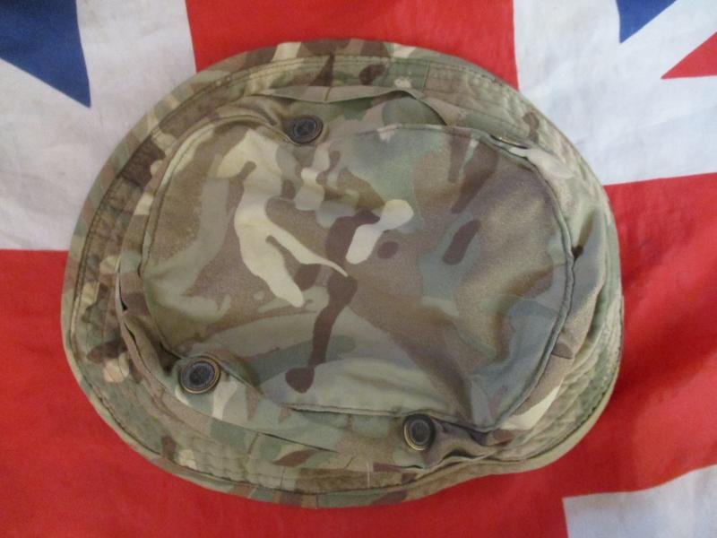 GENUINE BRITISH ARMY ISSUE MTP MULTICAM modified BUSH BOONIE JUNGLE HAT 58CM M