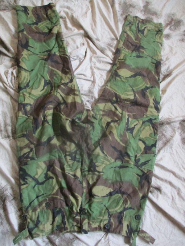 BRITISH ARMY ISSUE 1968 68 DPM CAMO COMBAT trousers pants FALKLANDS WAR size 2 medium 34' MINT CONDITION