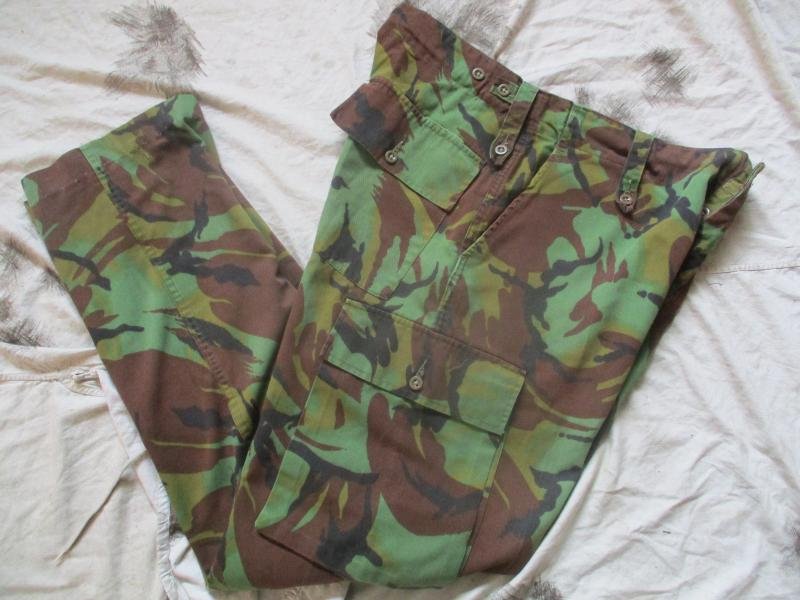 Falklands WAR ERA old type 70S DPM JUNGLE TROPICAL COMBAT TROUSERS SIZE 22 L 36'