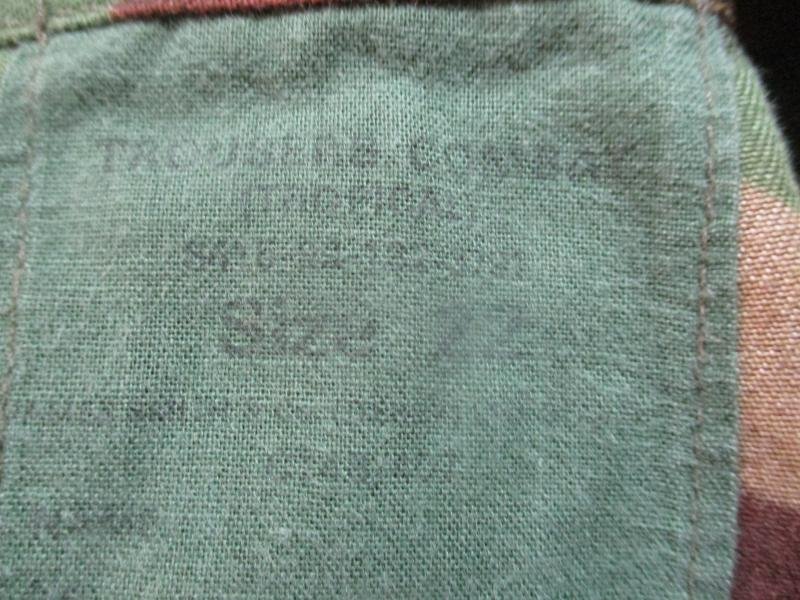 Falklands WAR ERA old type 70S DPM JUNGLE TROPICAL COMBAT TROUSERS SIZE 22 L 36'